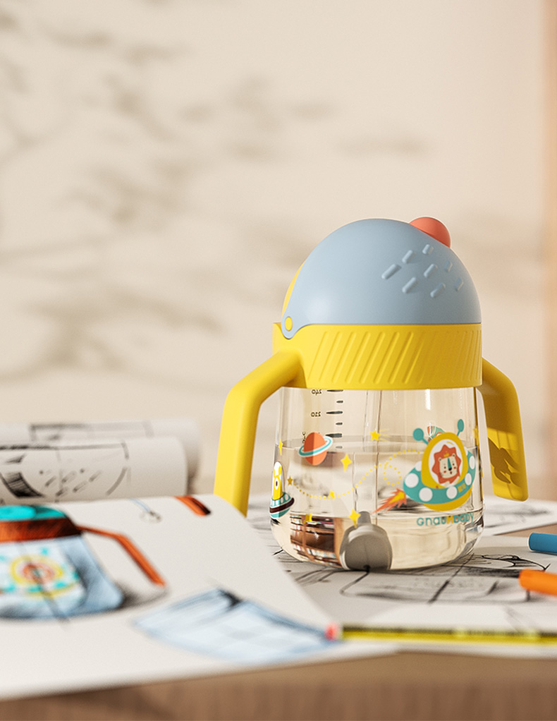 Children's water cup，baby Trainer Cup，Maternal and infant products，