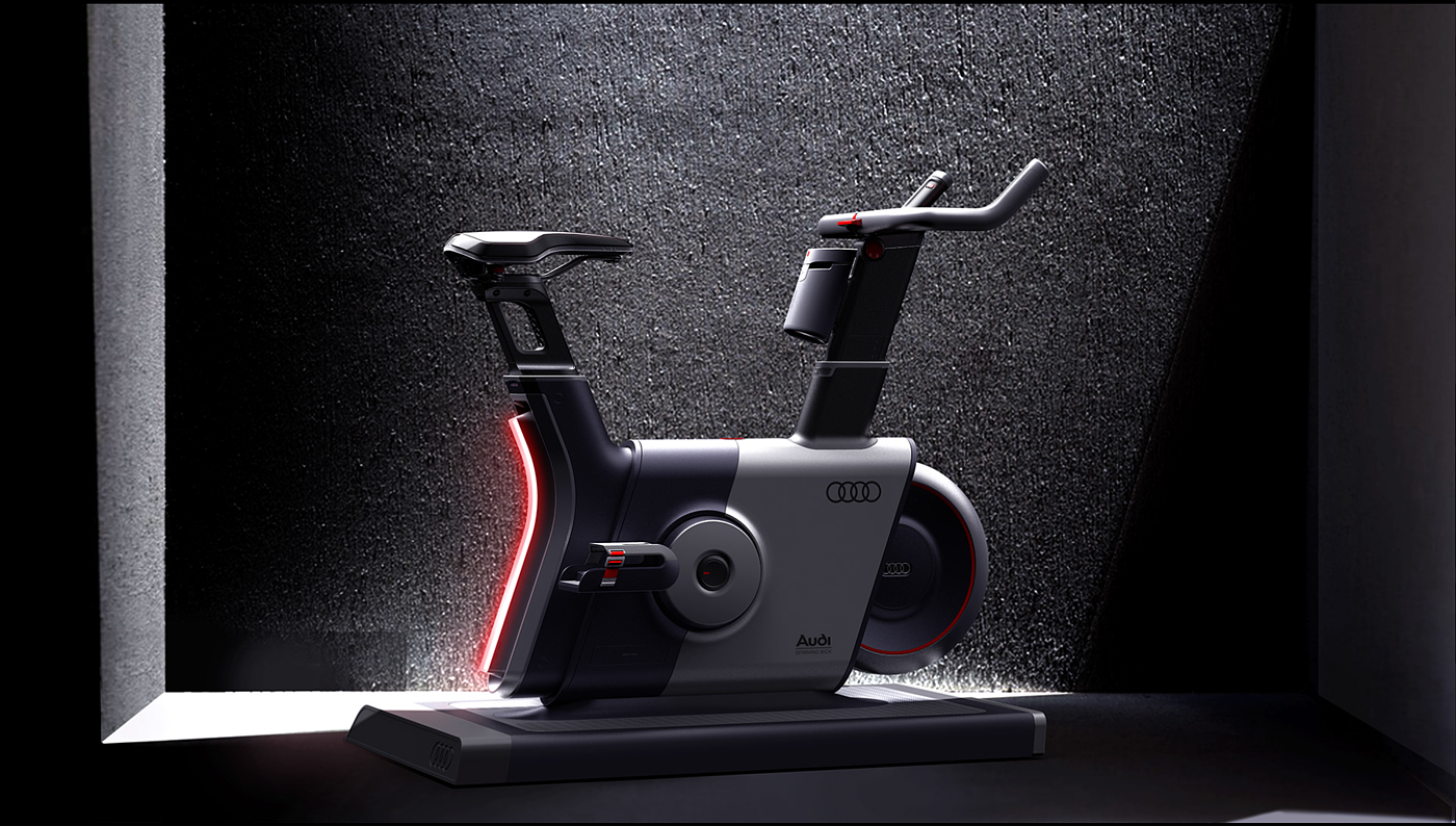 audi，Spinning bike，Ergonomics，Intelligent products，Sports fitness，layout，Derivative products，