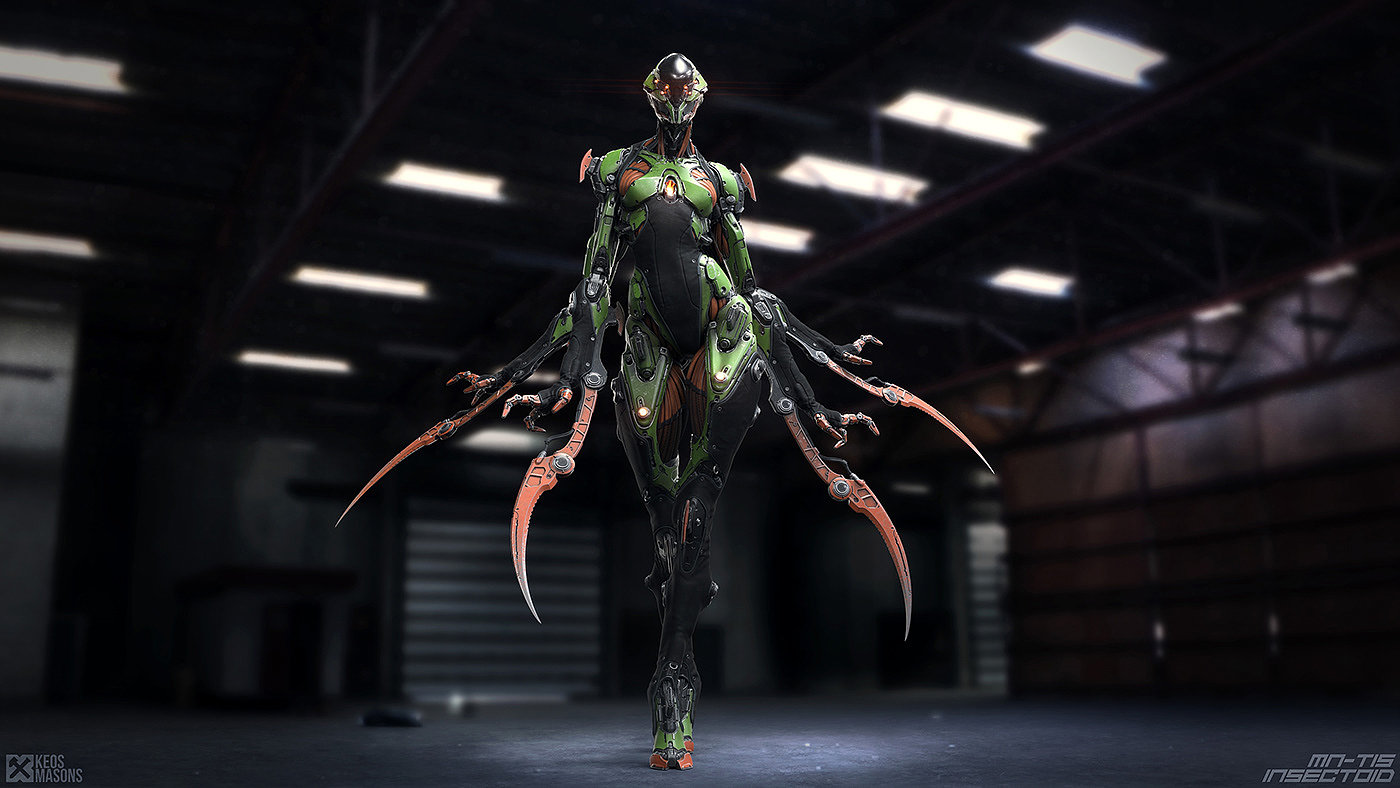 M.N.-T15 / Insectoid，人物设计，玩具设计，3D艺术，