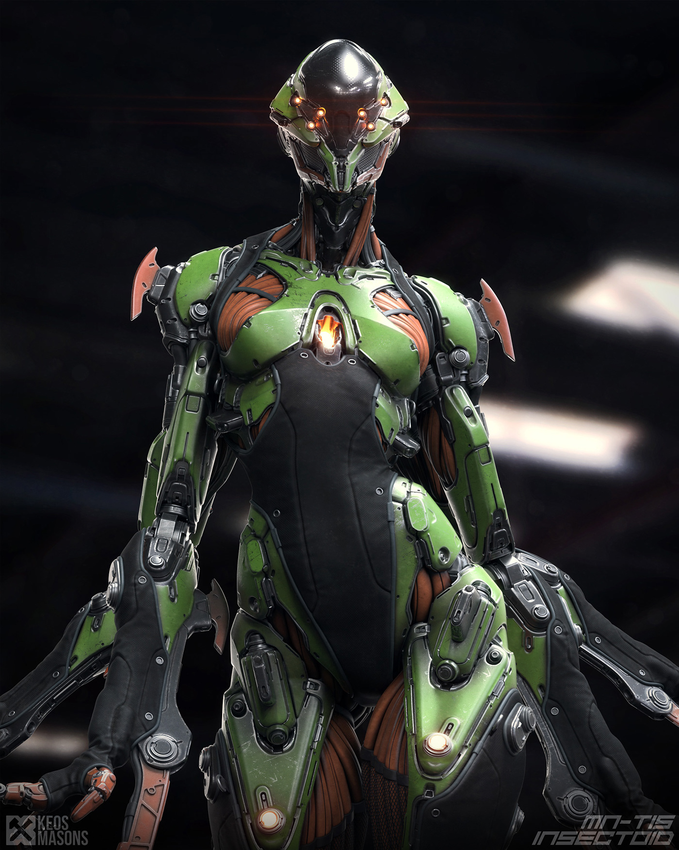 M.N.-T15 / Insectoid，Character design，Toy design，3D art，