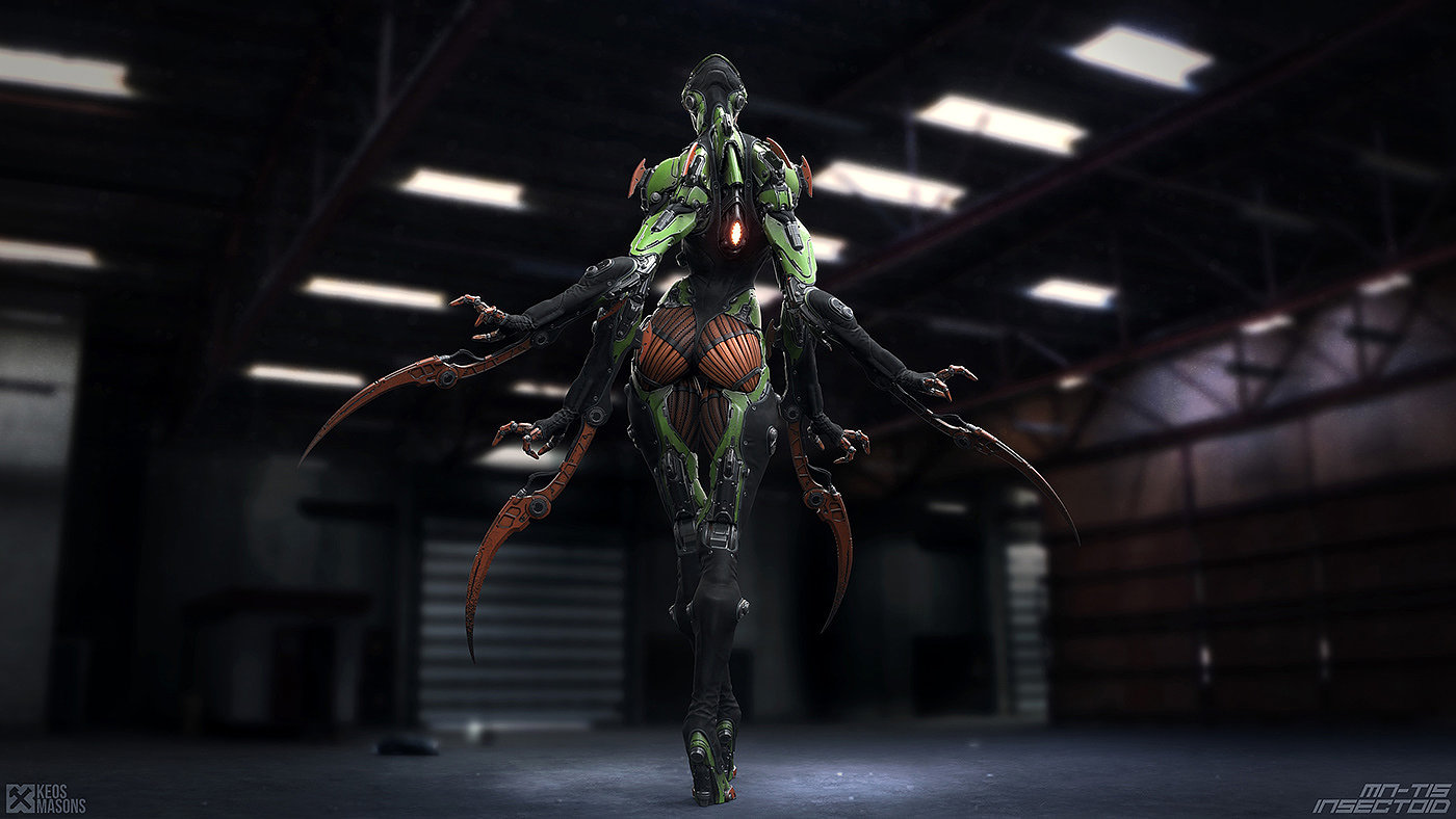 M.N.-T15 / Insectoid，人物设计，玩具设计，3D艺术，