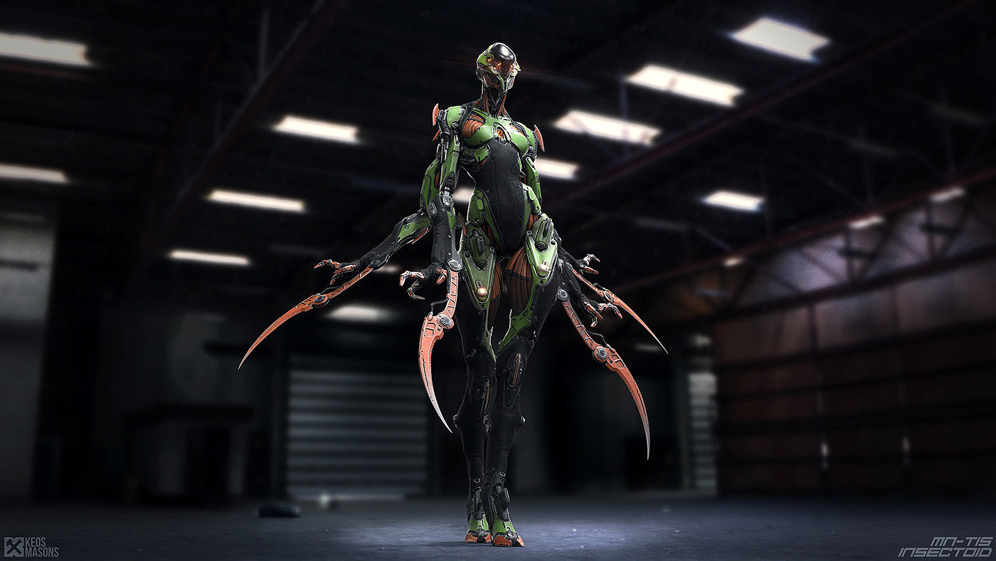 M.N.-T15 / Insectoid，人物设计，玩具设计，3D艺术，