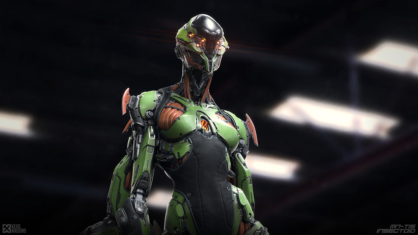 M.N.-T15 / Insectoid，Character design，Toy design，3D art，