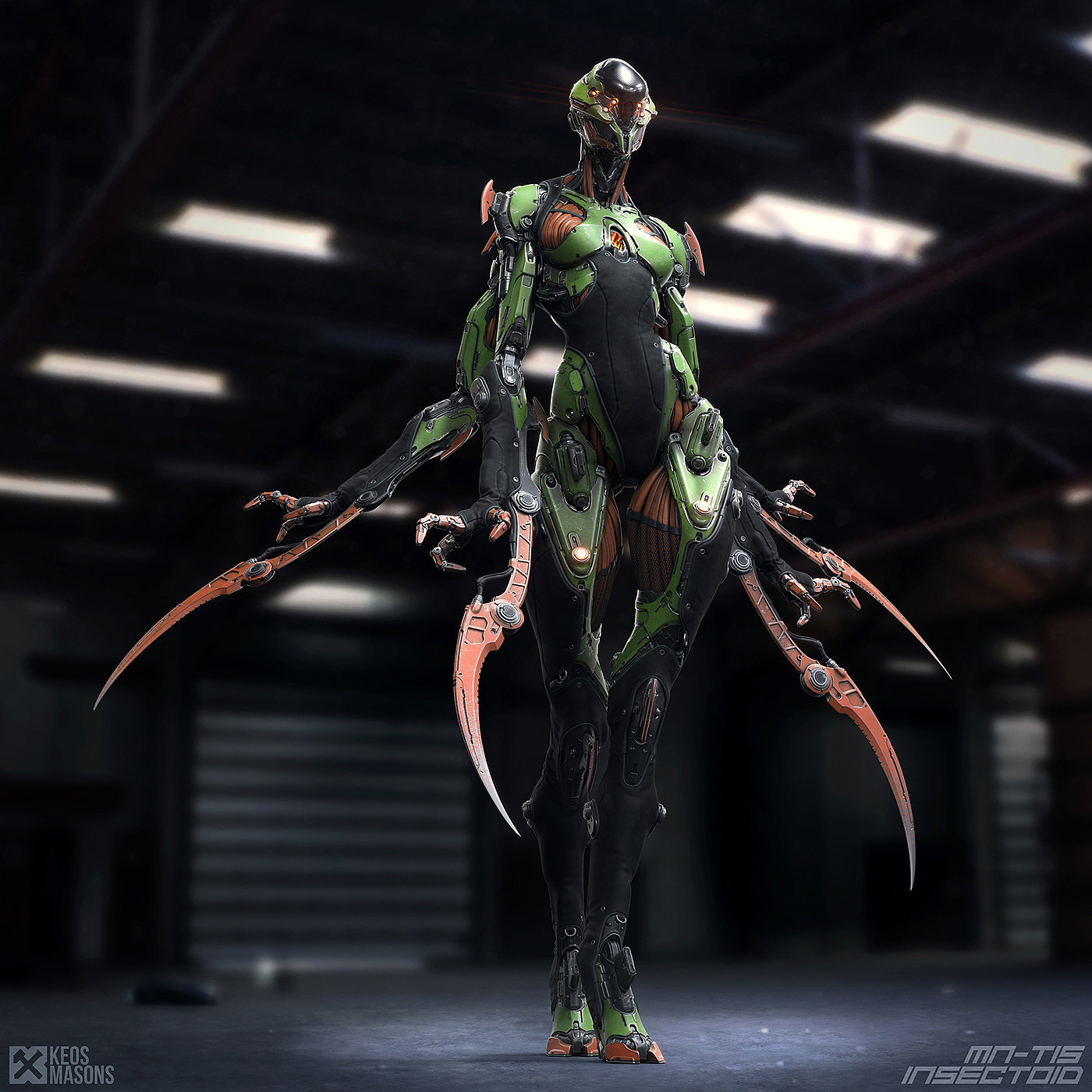 M.N.-T15 / Insectoid，人物设计，玩具设计，3D艺术，