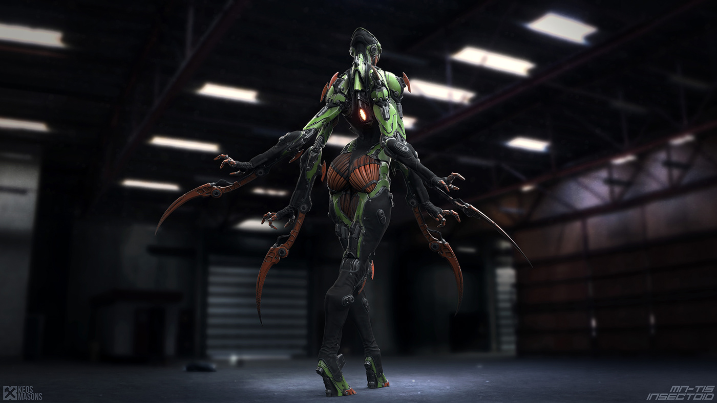 M.N.-T15 / Insectoid，Character design，Toy design，3D art，