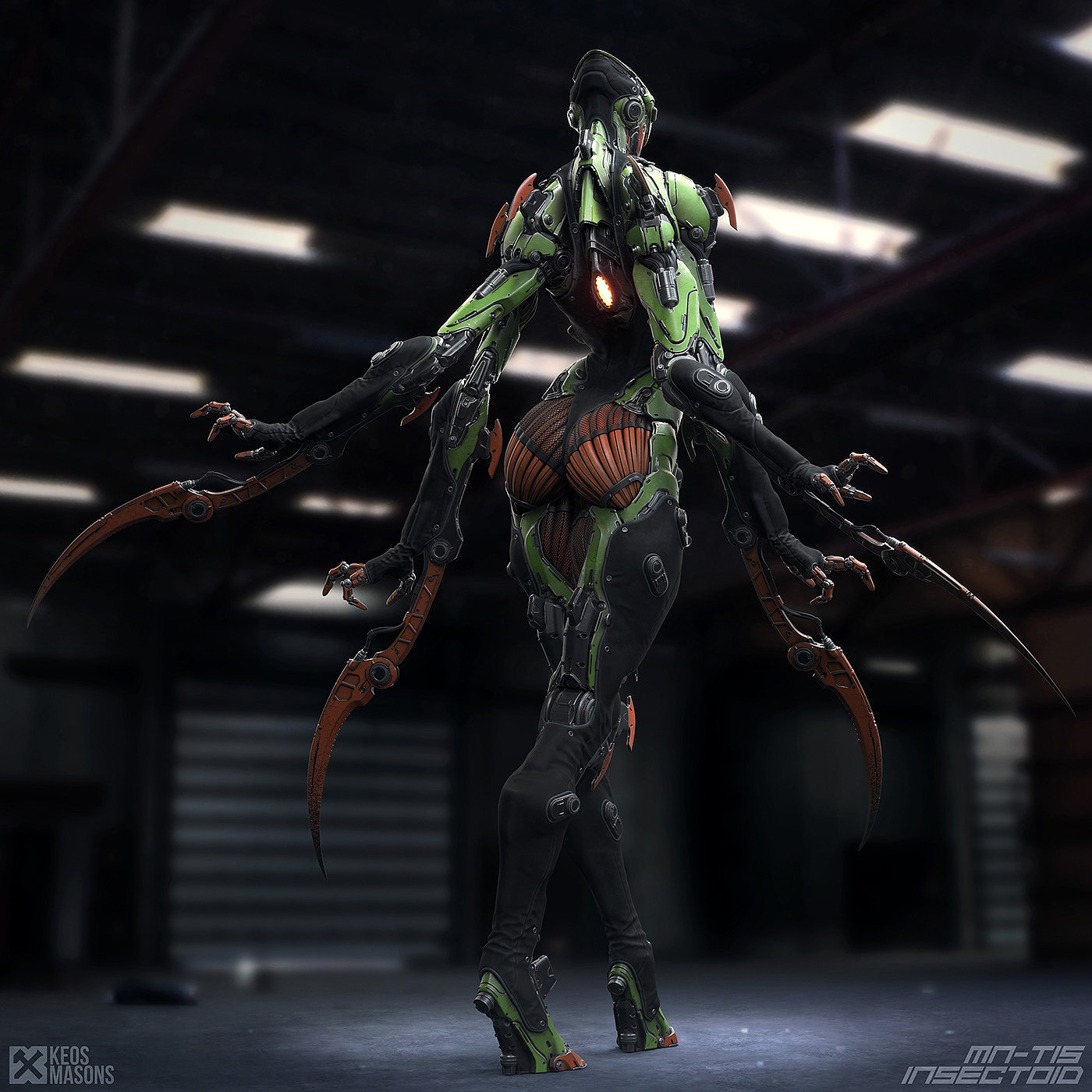 M.N.-T15 / Insectoid，Character design，Toy design，3D art，