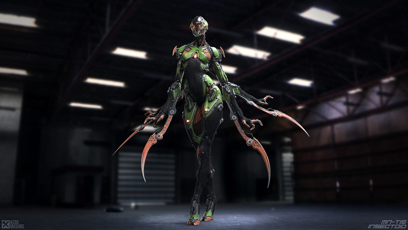 M.N.-T15 / Insectoid，人物设计，玩具设计，3D艺术，