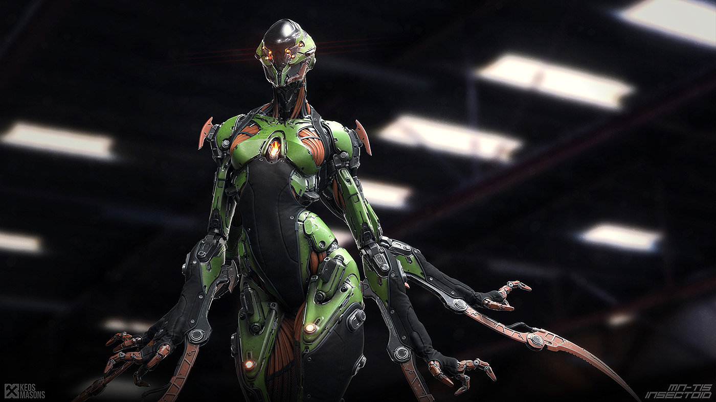 M.N.-T15 / Insectoid，人物设计，玩具设计，3D艺术，