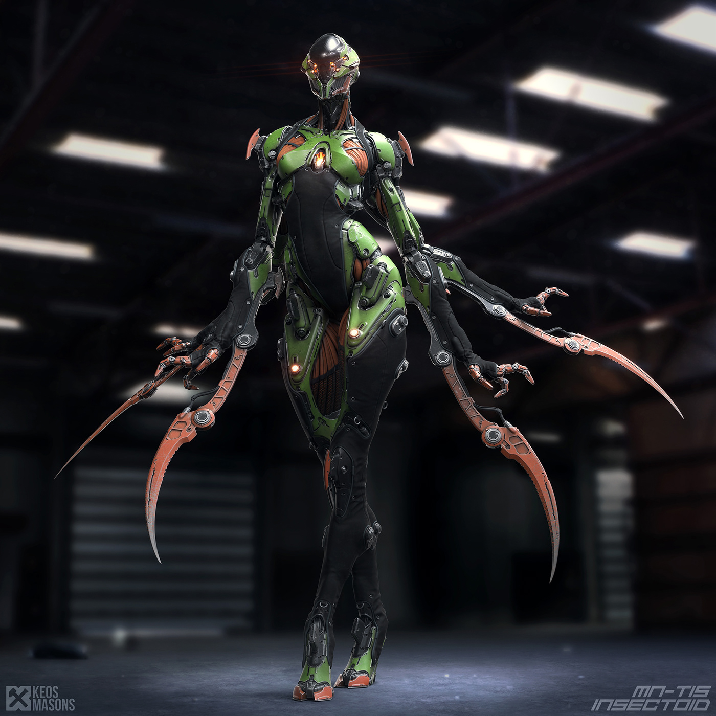 M.N.-T15 / Insectoid，Character design，Toy design，3D art，