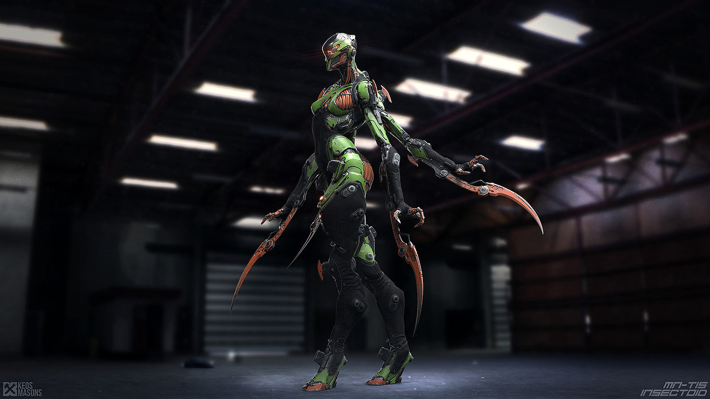 M.N.-T15 / Insectoid，人物设计，玩具设计，3D艺术，