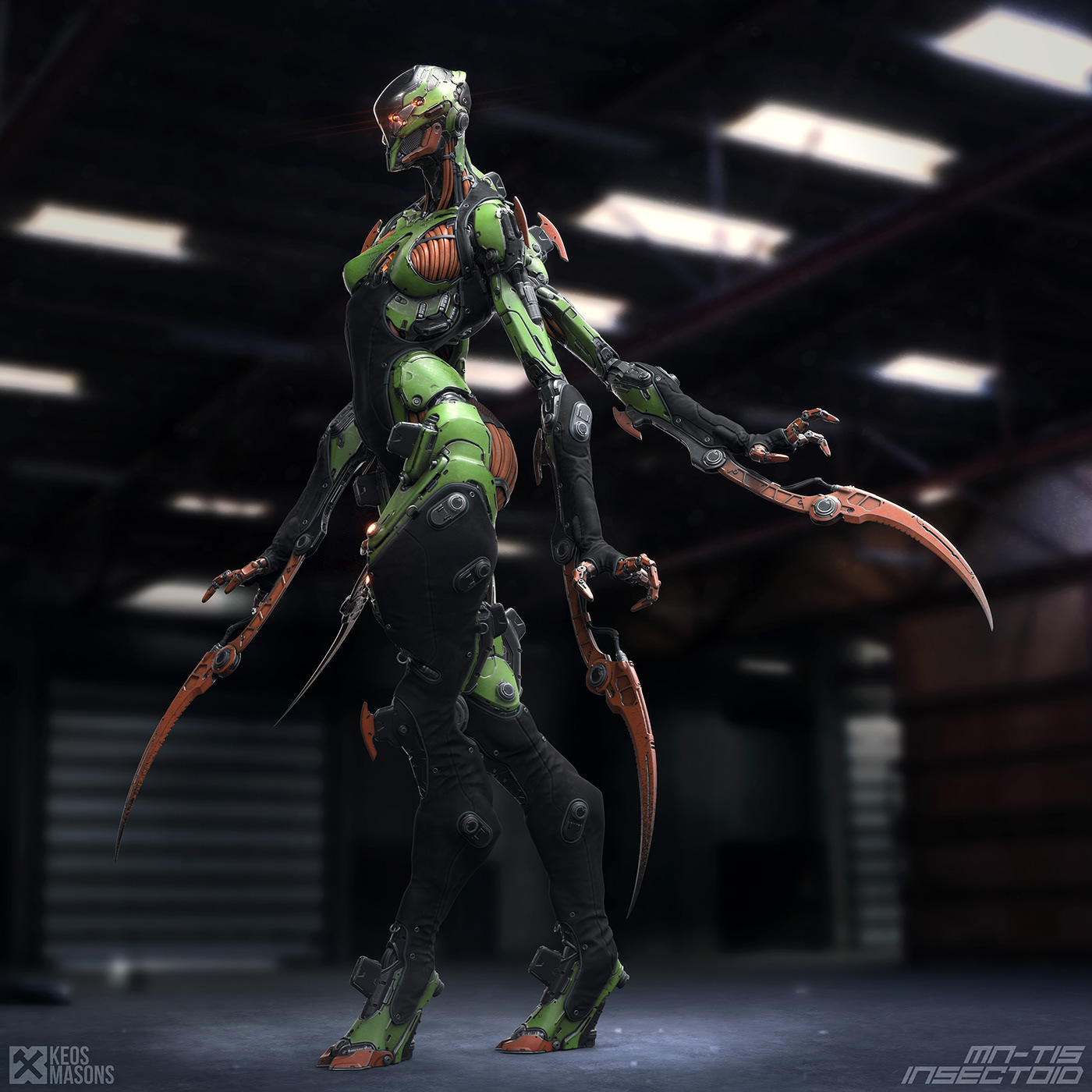 M.N.-T15 / Insectoid，Character design，Toy design，3D art，