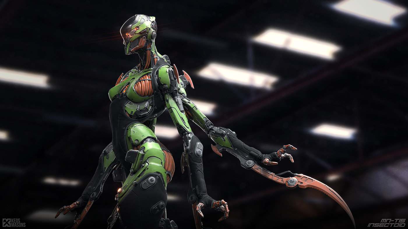 M.N.-T15 / Insectoid，Character design，Toy design，3D art，