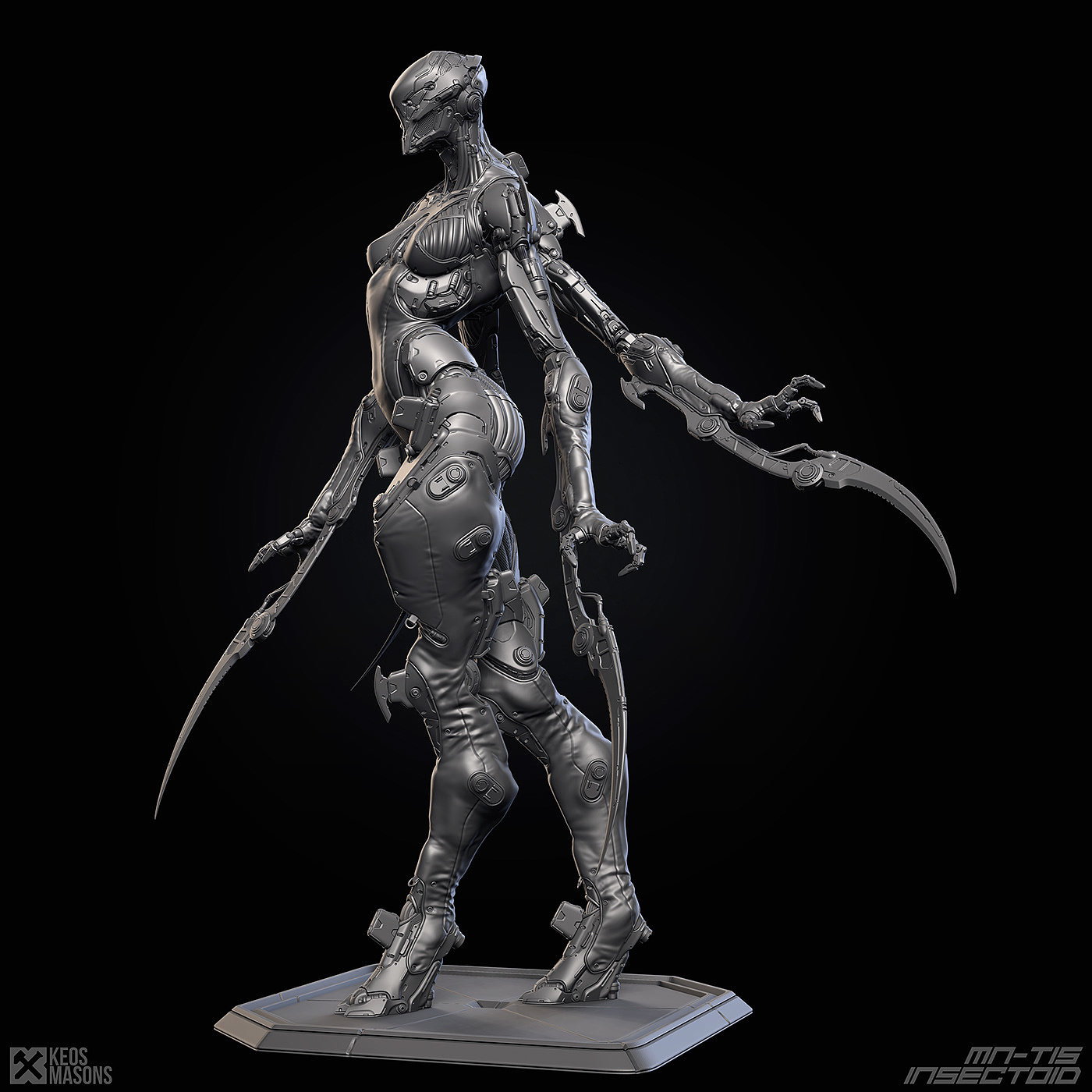 M.N.-T15 / Insectoid，人物设计，玩具设计，3D艺术，