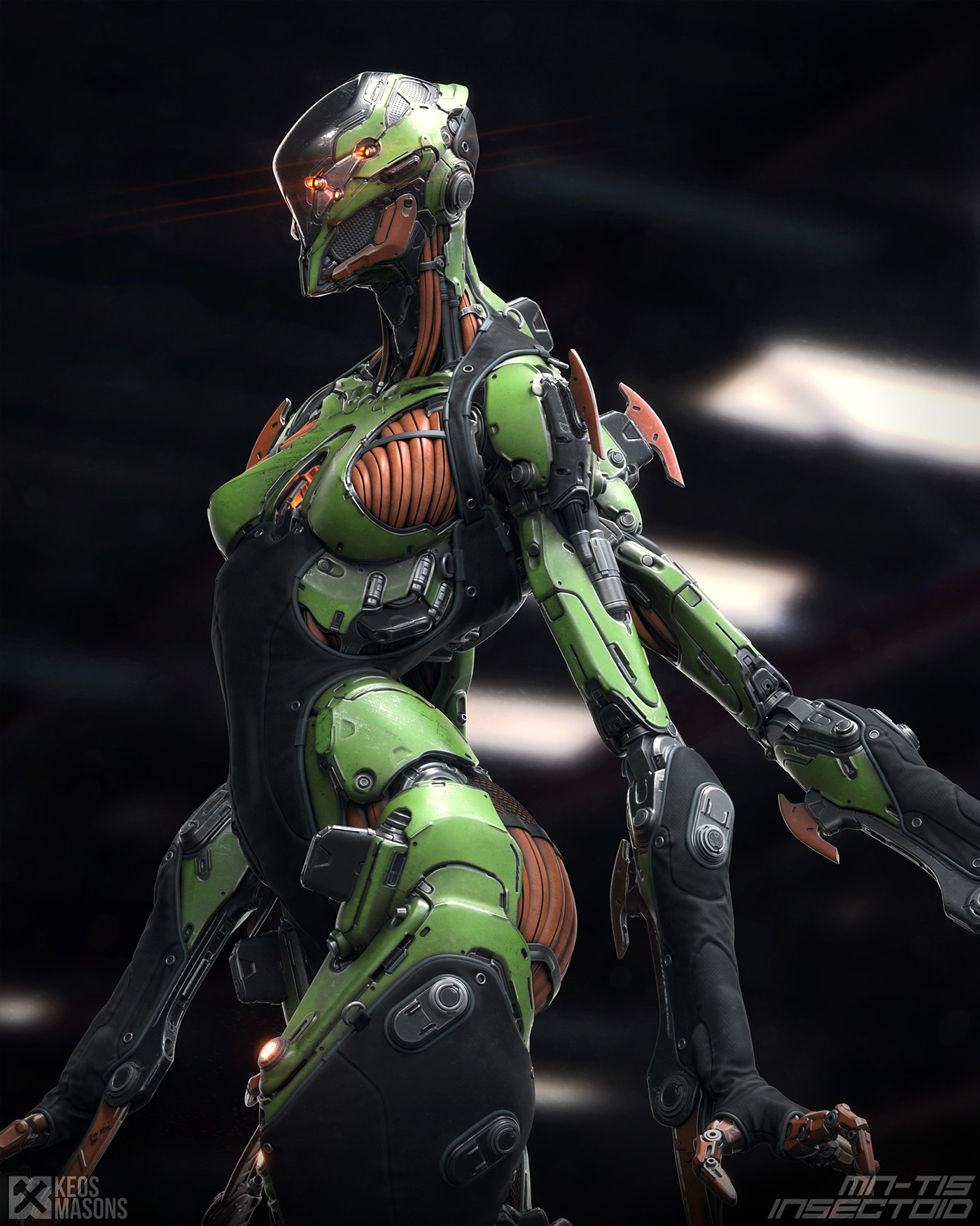 M.N.-T15 / Insectoid，Character design，Toy design，3D art，