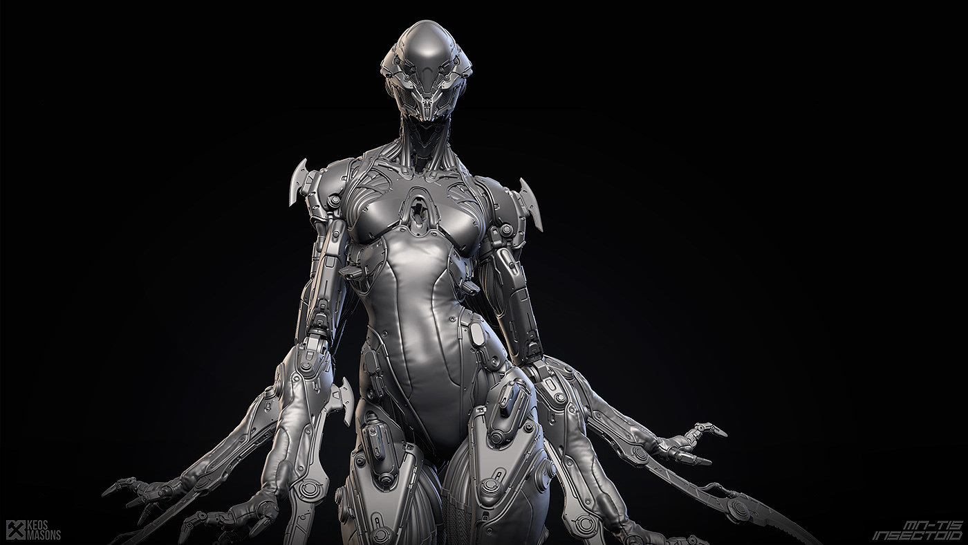 M.N.-T15 / Insectoid，人物设计，玩具设计，3D艺术，