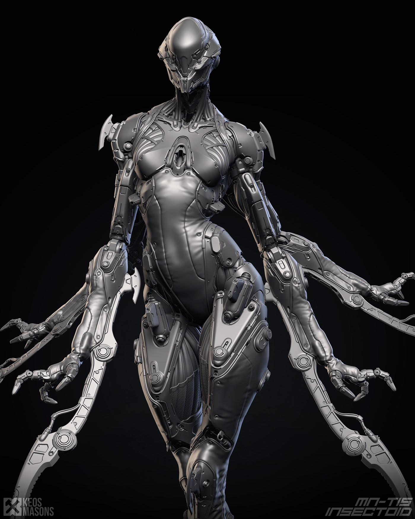 M.N.-T15 / Insectoid，Character design，Toy design，3D art，