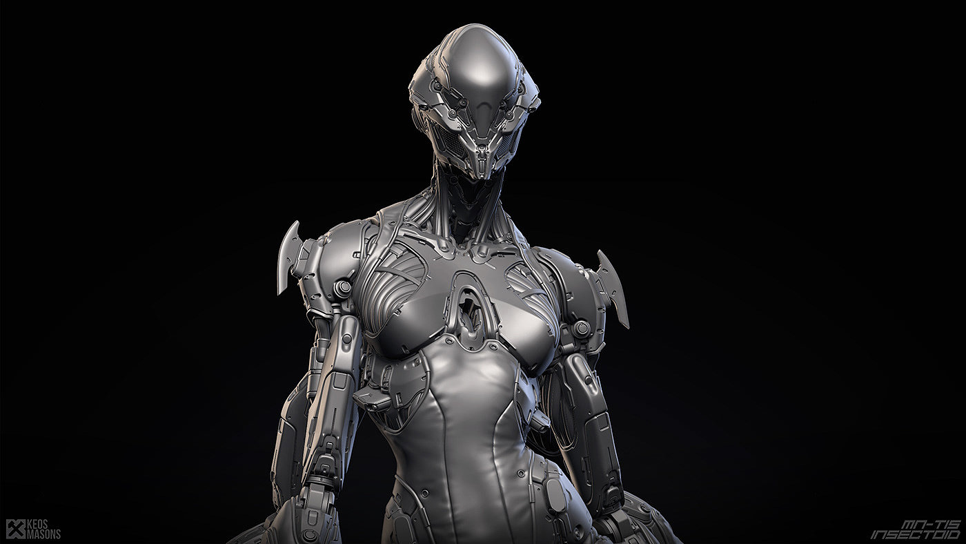 M.N.-T15 / Insectoid，人物设计，玩具设计，3D艺术，