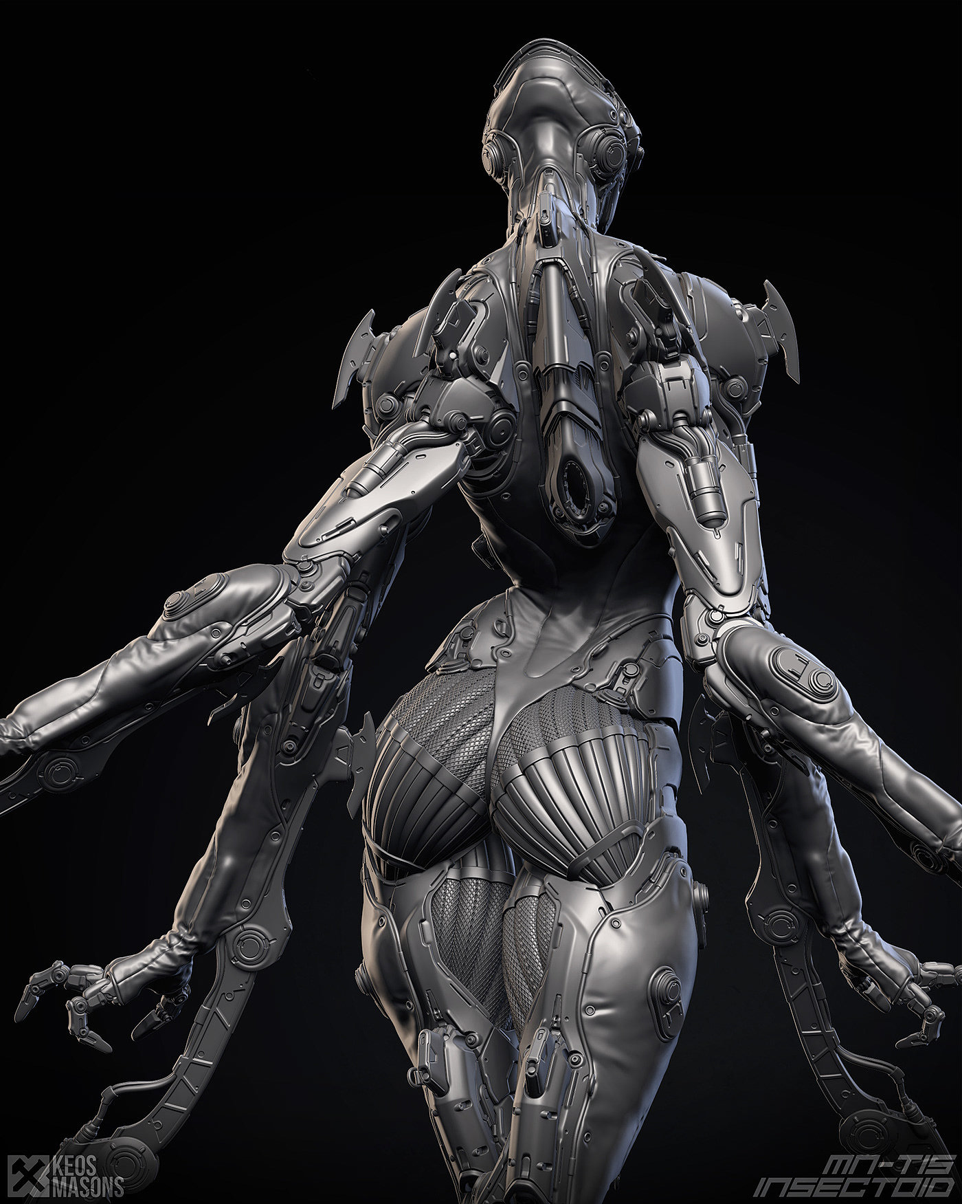 M.N.-T15 / Insectoid，人物设计，玩具设计，3D艺术，