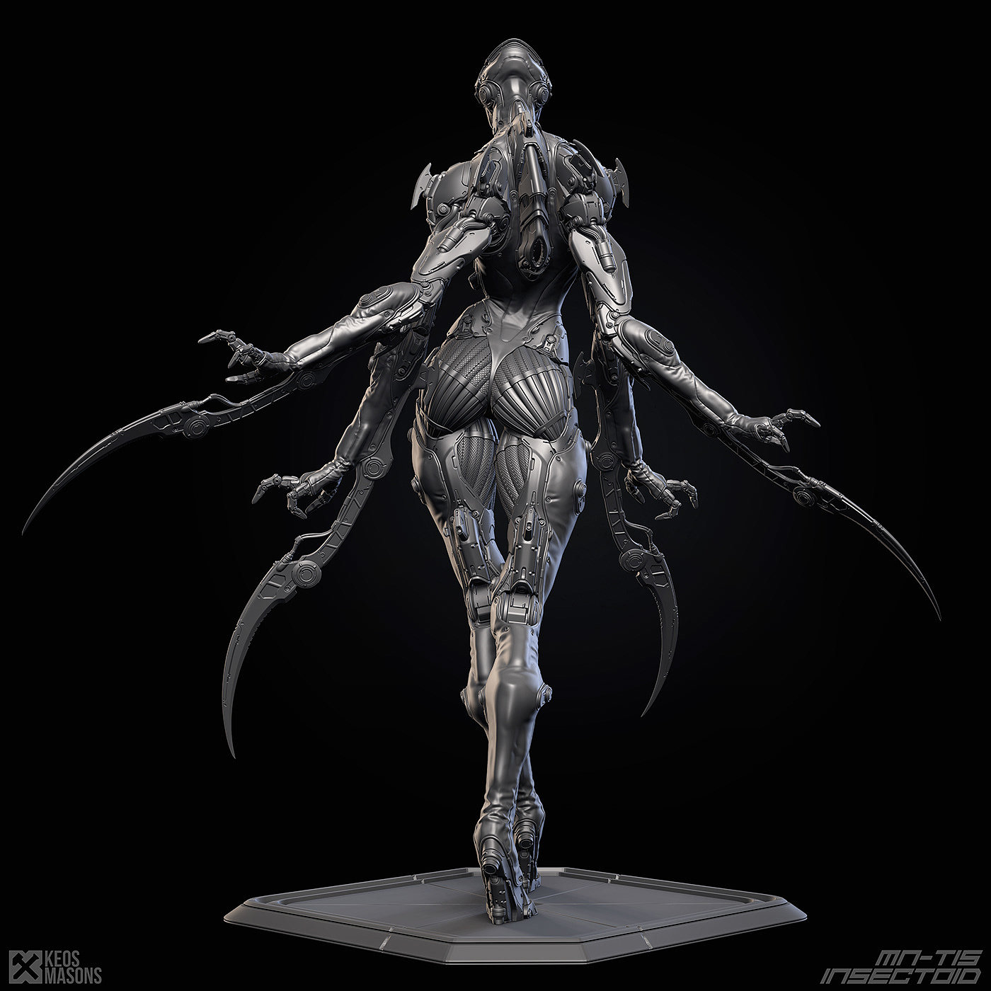 M.N.-T15 / Insectoid，人物设计，玩具设计，3D艺术，