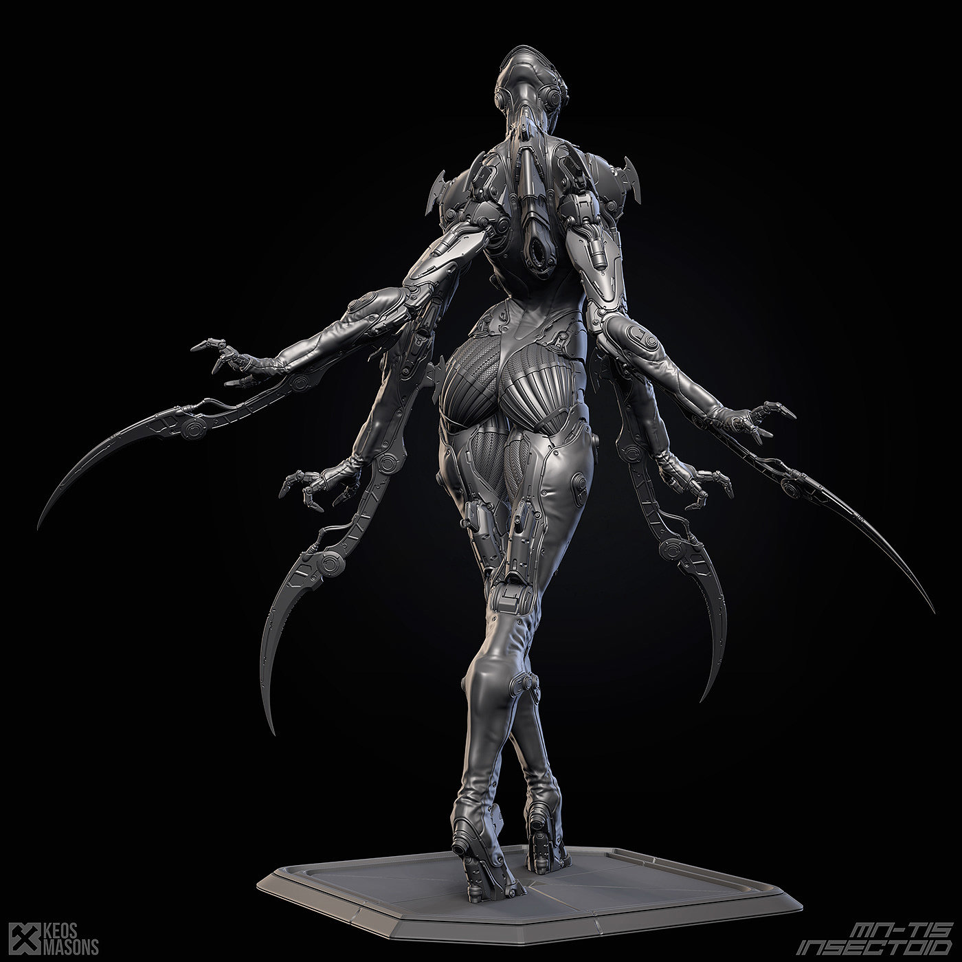 M.N.-T15 / Insectoid，人物设计，玩具设计，3D艺术，