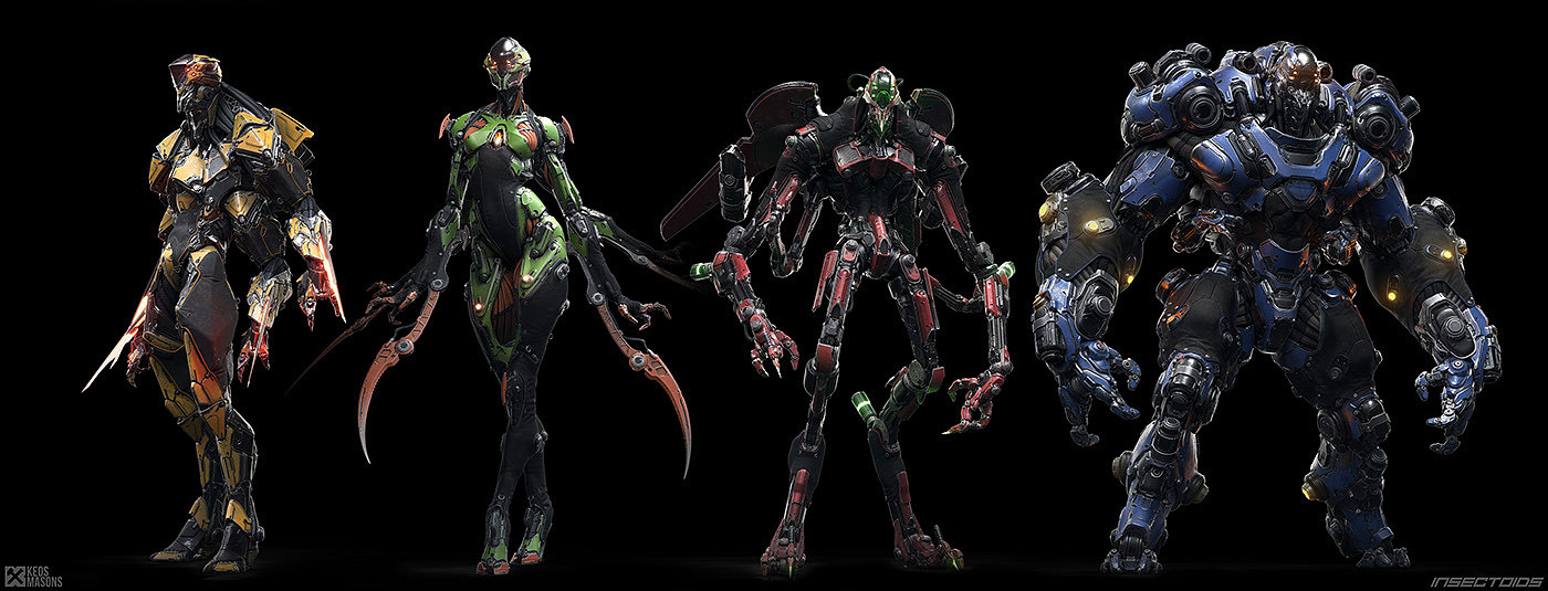 M.N.-T15 / Insectoid，人物设计，玩具设计，3D艺术，
