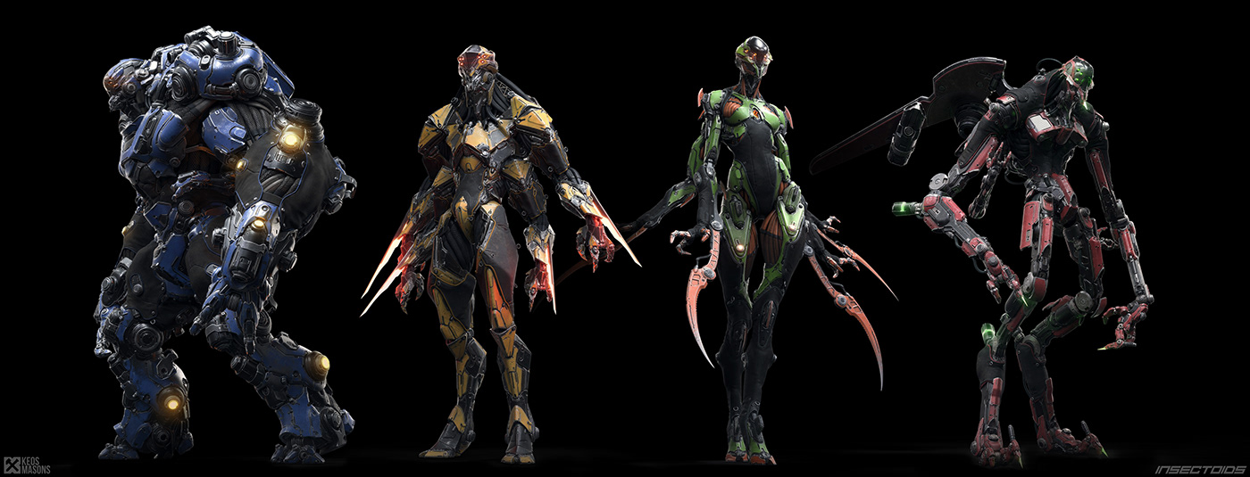 M.N.-T15 / Insectoid，Character design，Toy design，3D art，