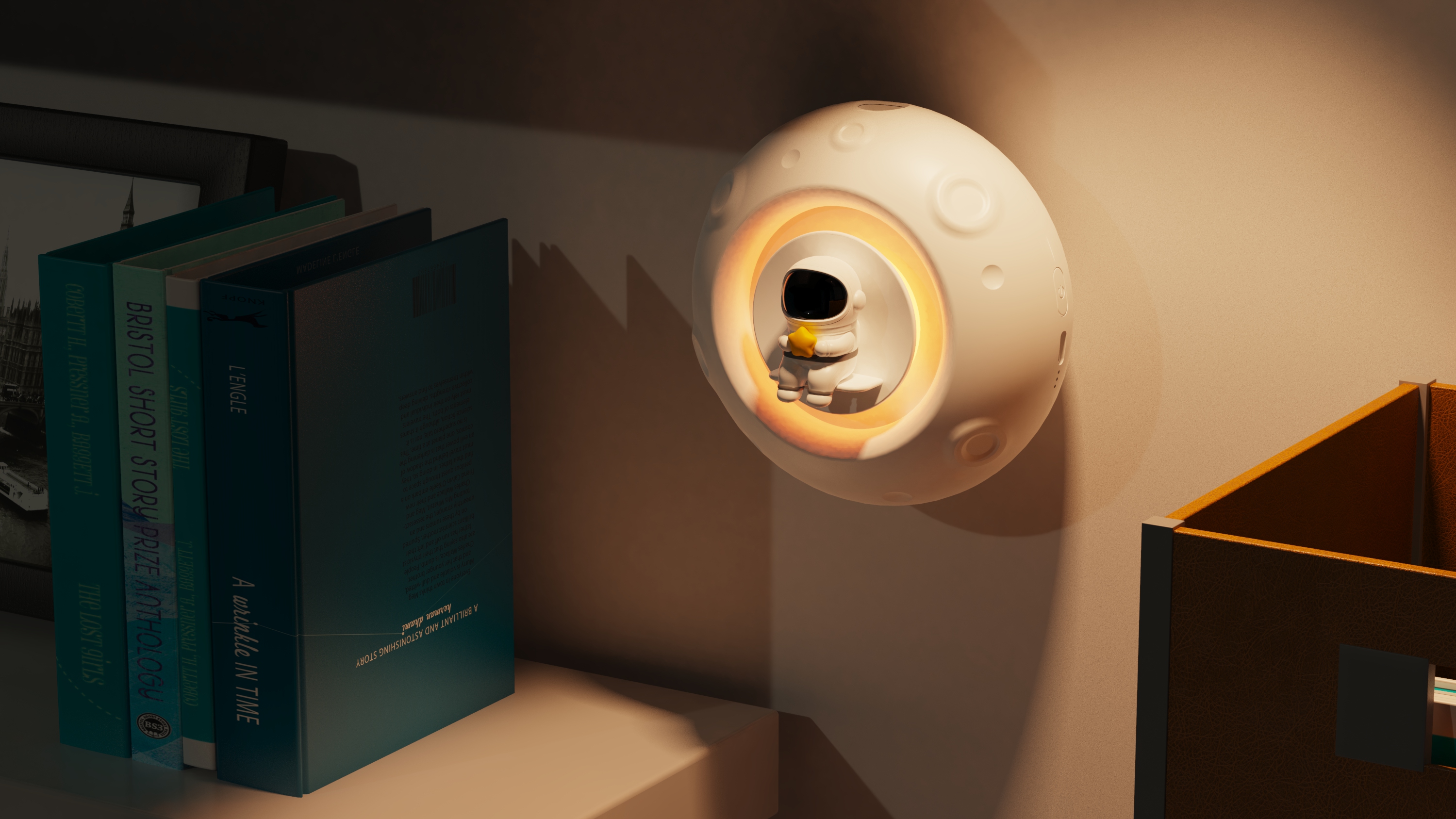 Warm Heart and Warm Astronaut Night Lamp Fragrance Machine, Listed，