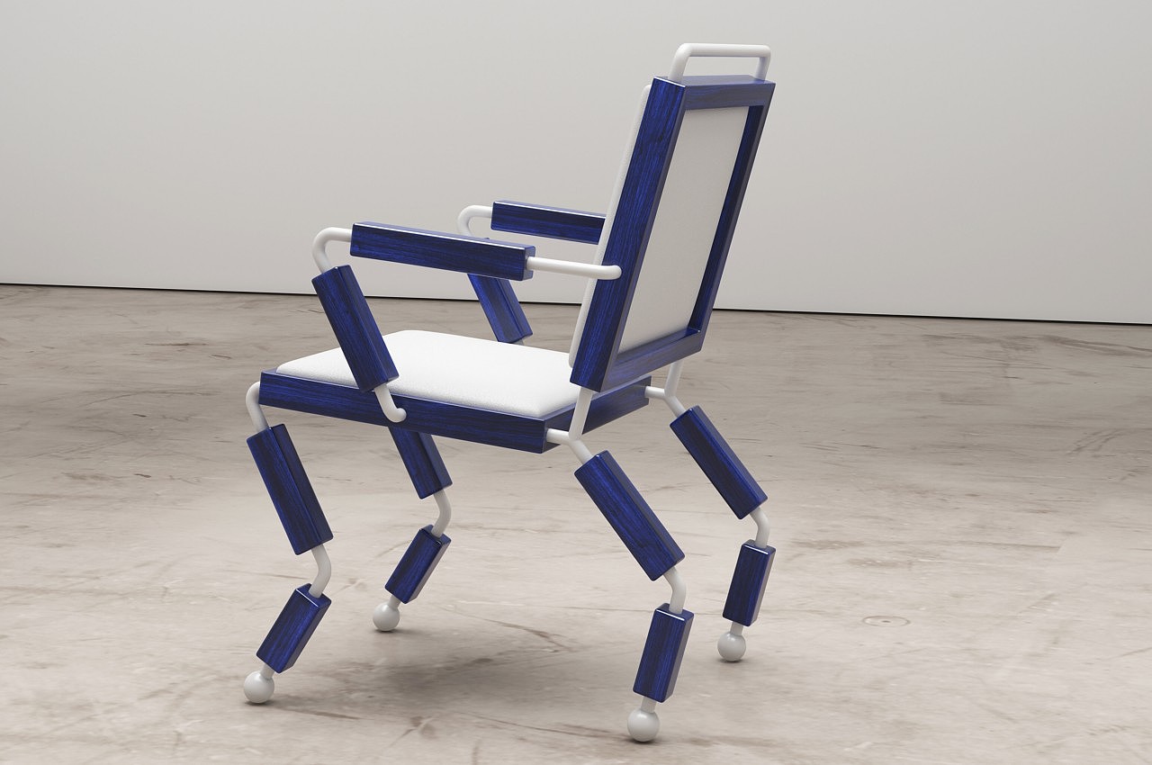 chair，originality，Metal，bionics，