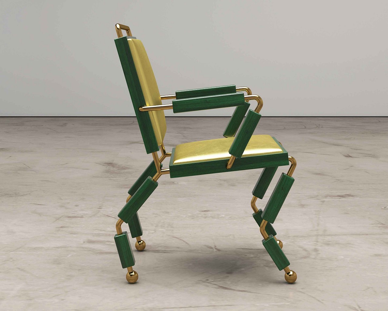 chair，originality，Metal，bionics，