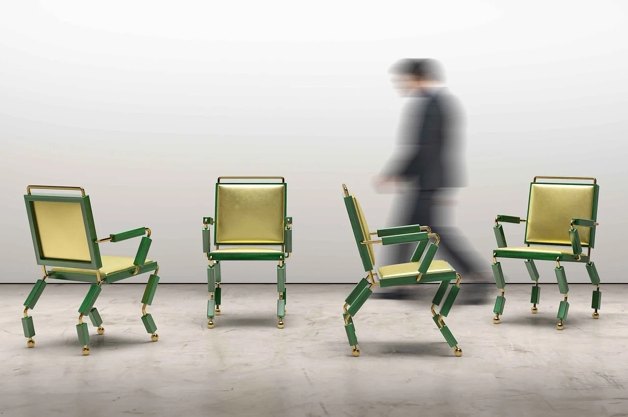 chair，originality，Metal，bionics，