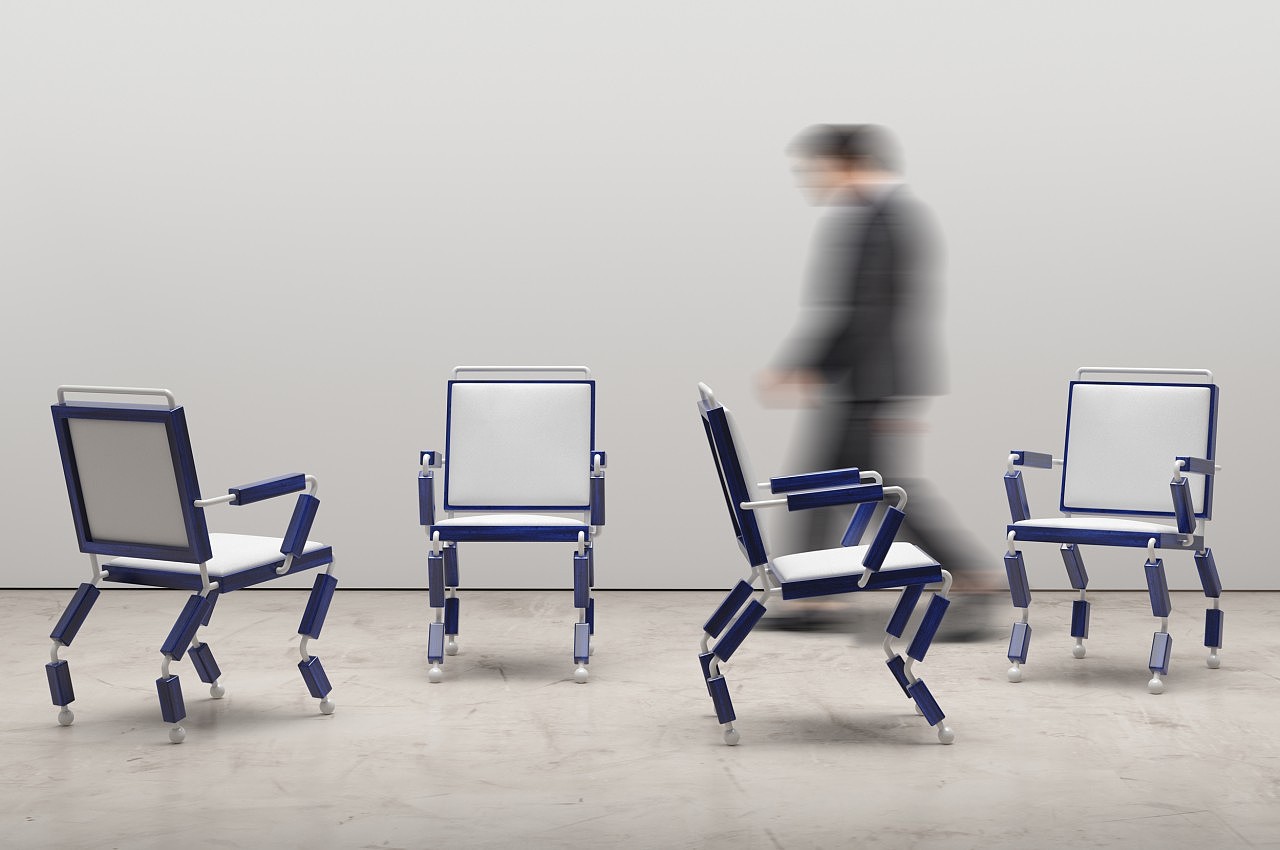 chair，originality，Metal，bionics，