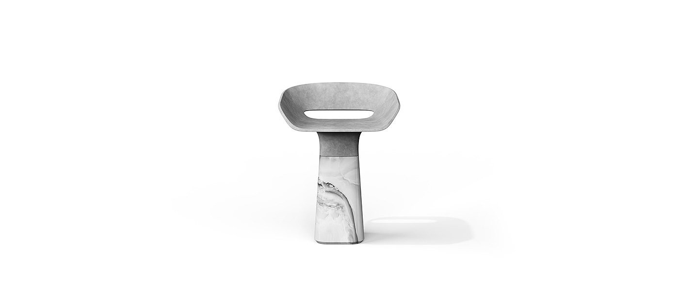 modularization，bench，Furniture combination，Marble，