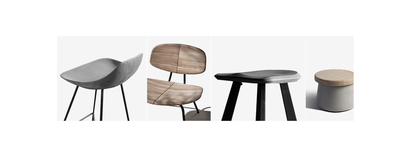 modularization，bench，Furniture combination，Marble，