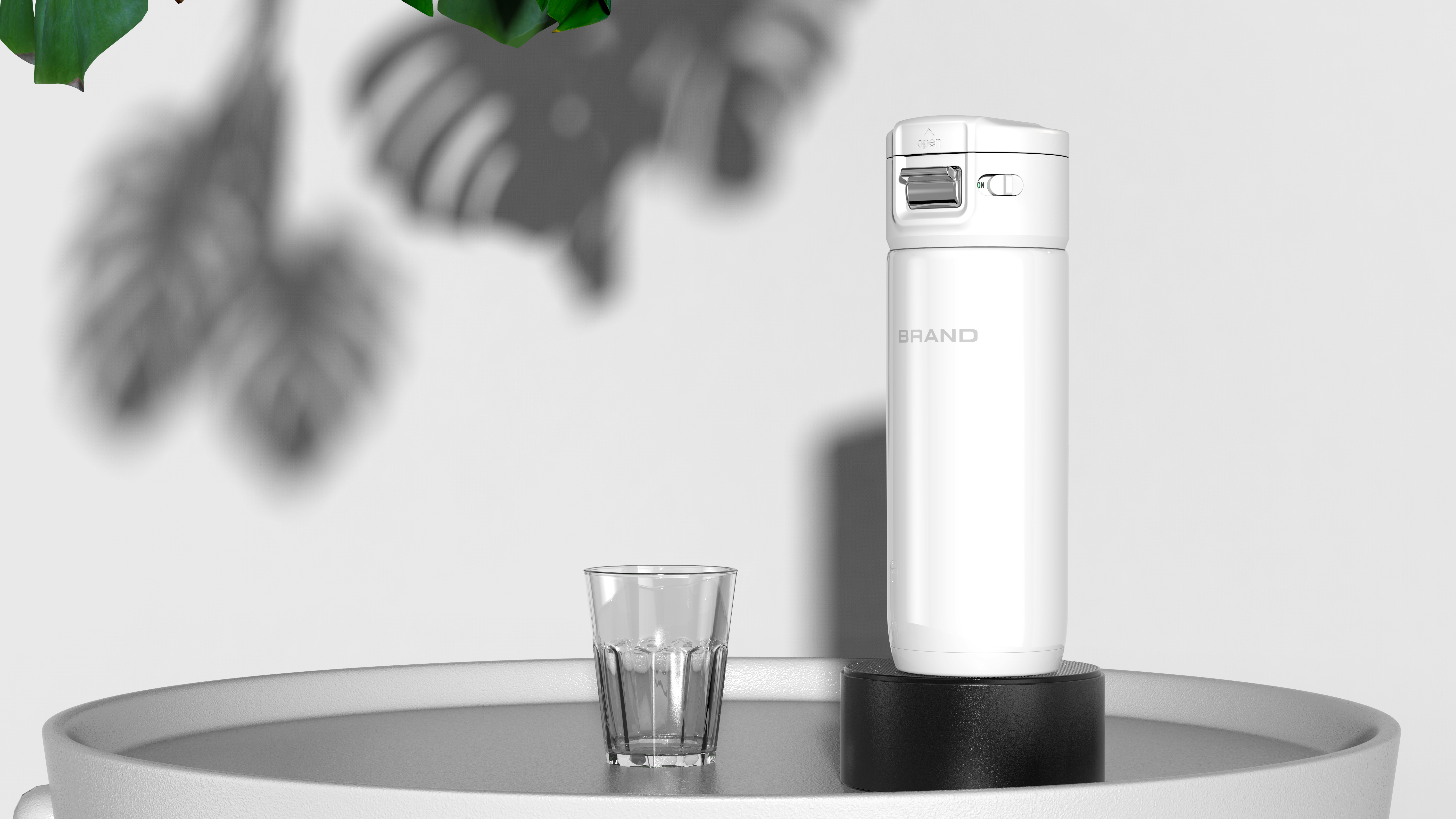 Portable thermos cup design-humpback whale design，