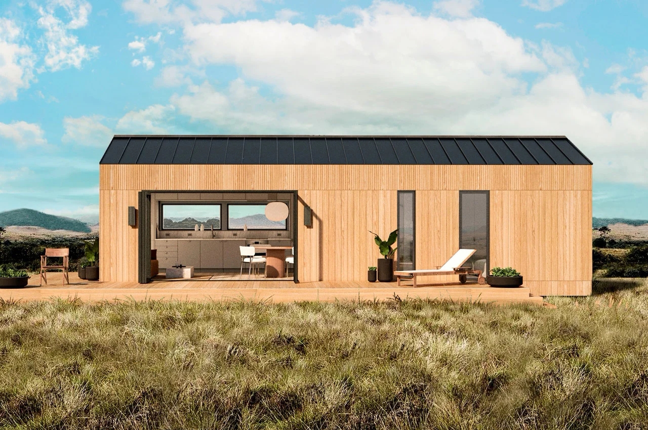 Wooden house，Glass wall，sustainable，environment protection，