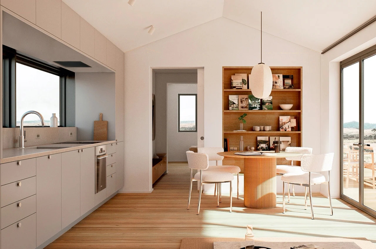 Wooden house，Glass wall，sustainable，environment protection，