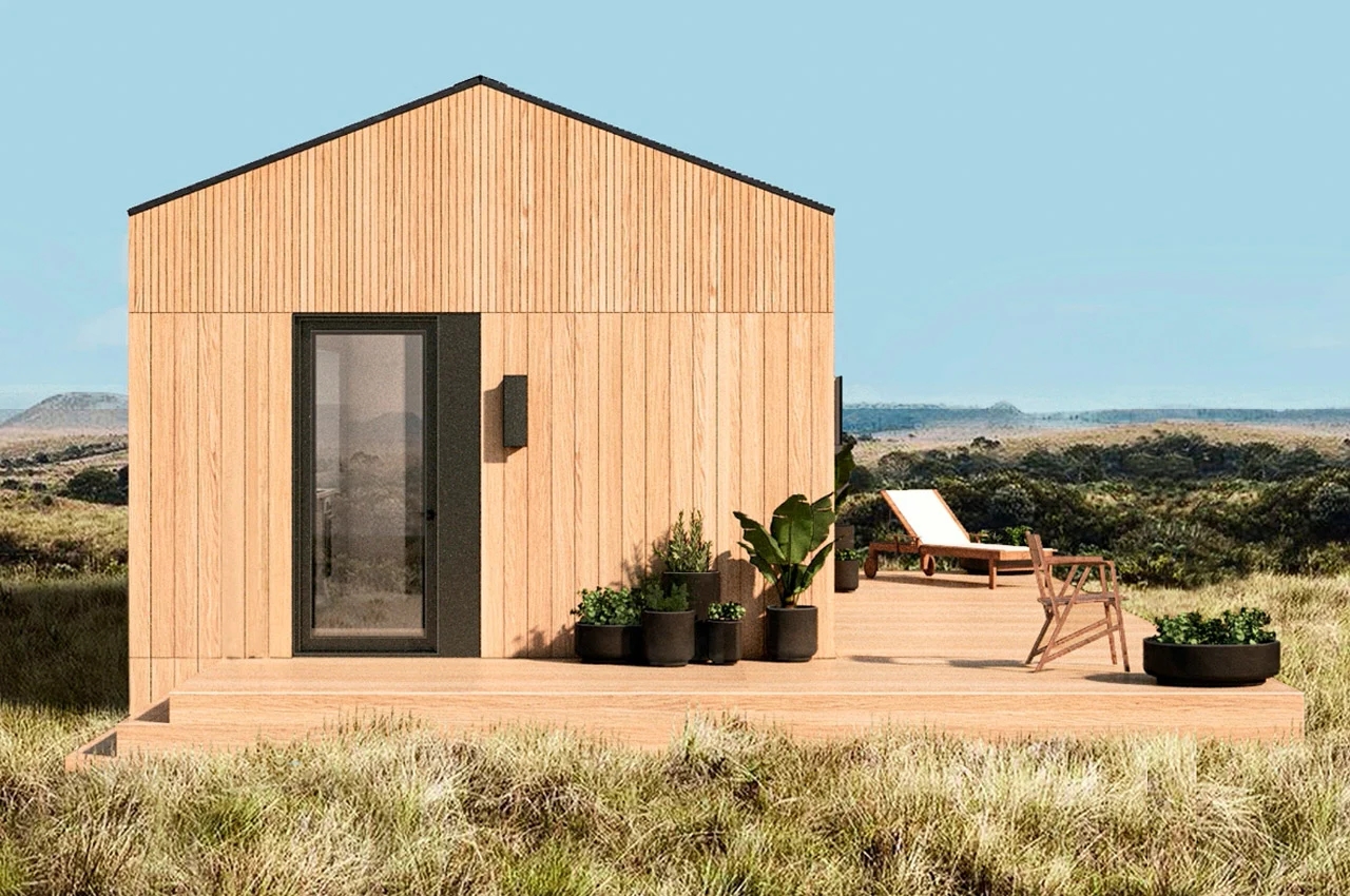 Wooden house，Glass wall，sustainable，environment protection，