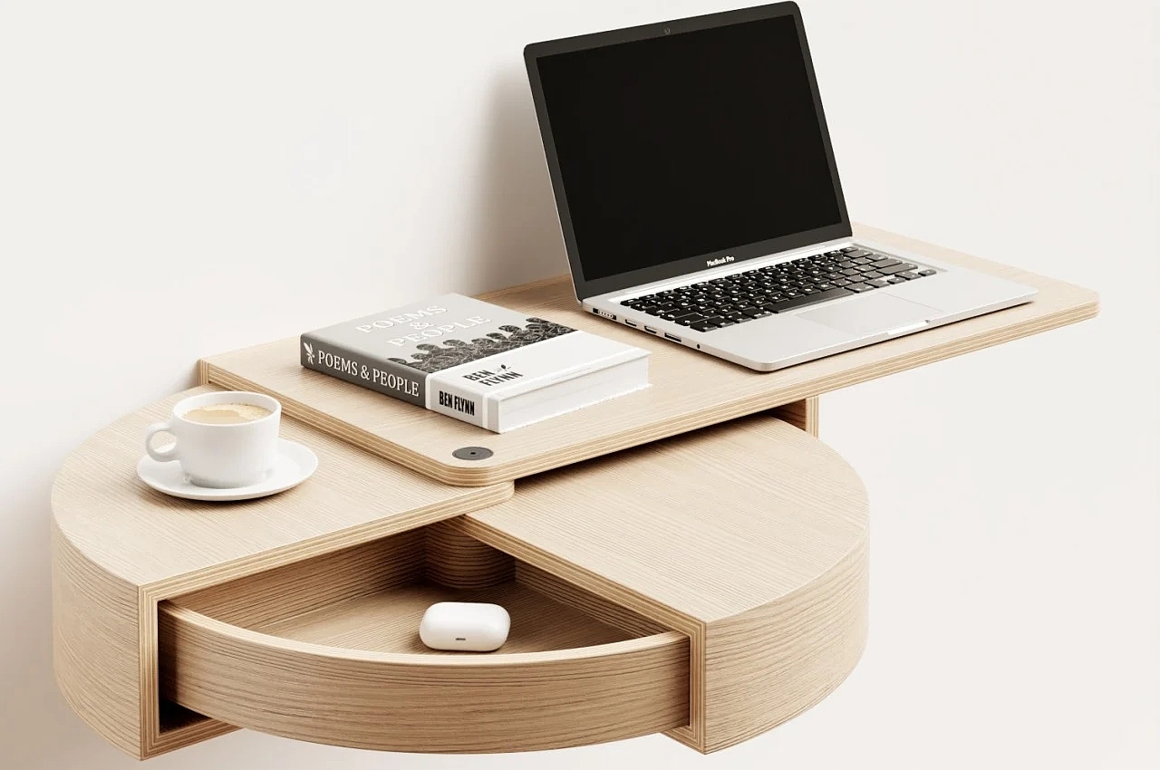 desk，woodiness，Rotating drawer，Russian Dolls，