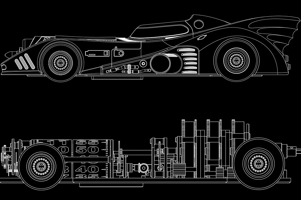 clocks and watches，black，Batmobile，