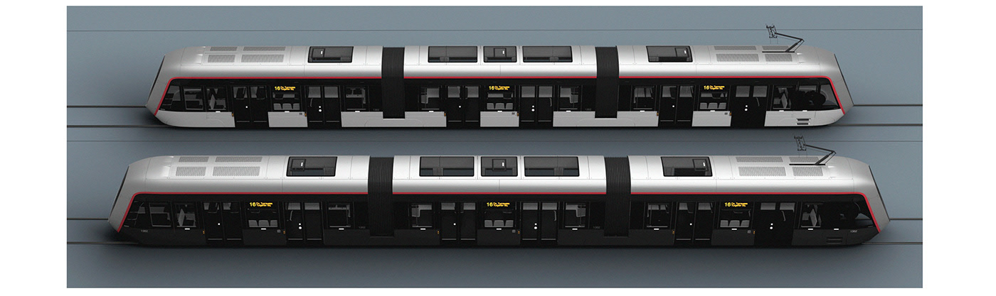 tram，Skoda 15t，Modernism，Ergonomics，