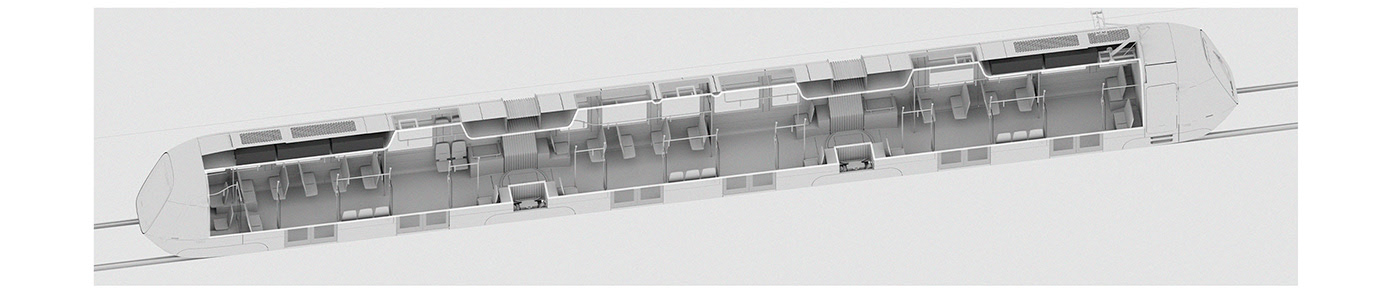 tram，Skoda 15t，Modernism，Ergonomics，