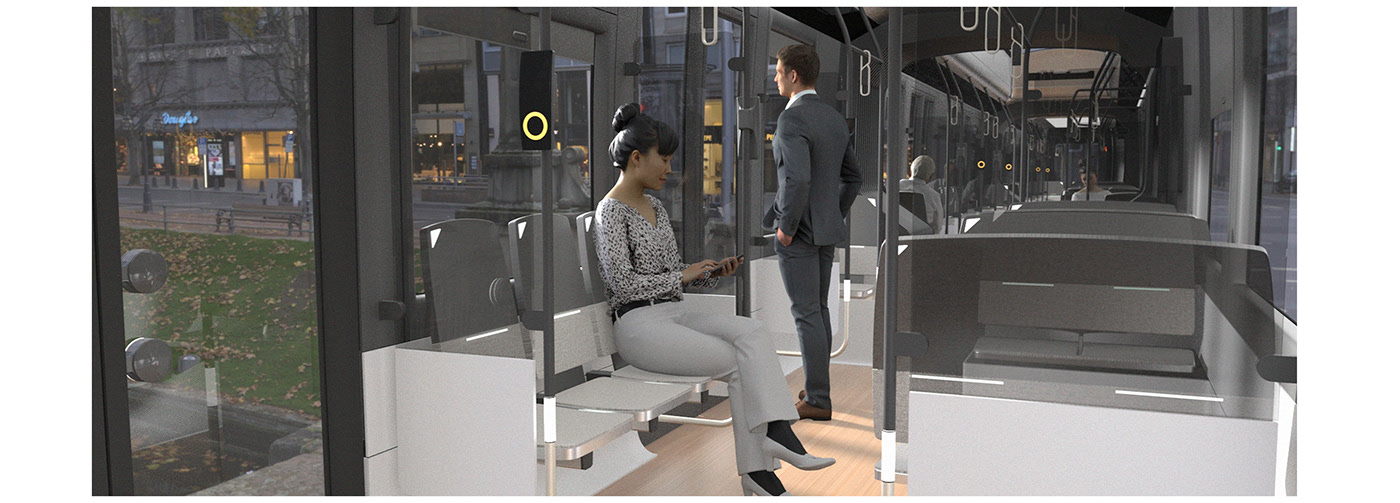 tram，Skoda 15t，Modernism，Ergonomics，