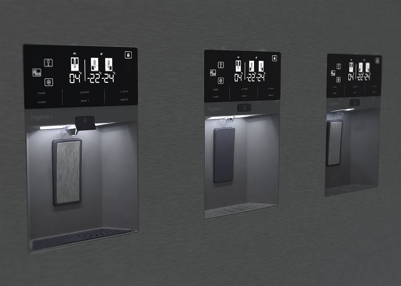 Dual function，Refrigerator，Water dispenser，French Door，