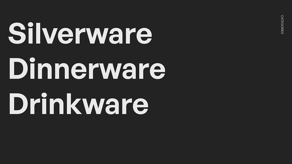 tableware，Tableware Collection，knife，fork，chopsticks，
