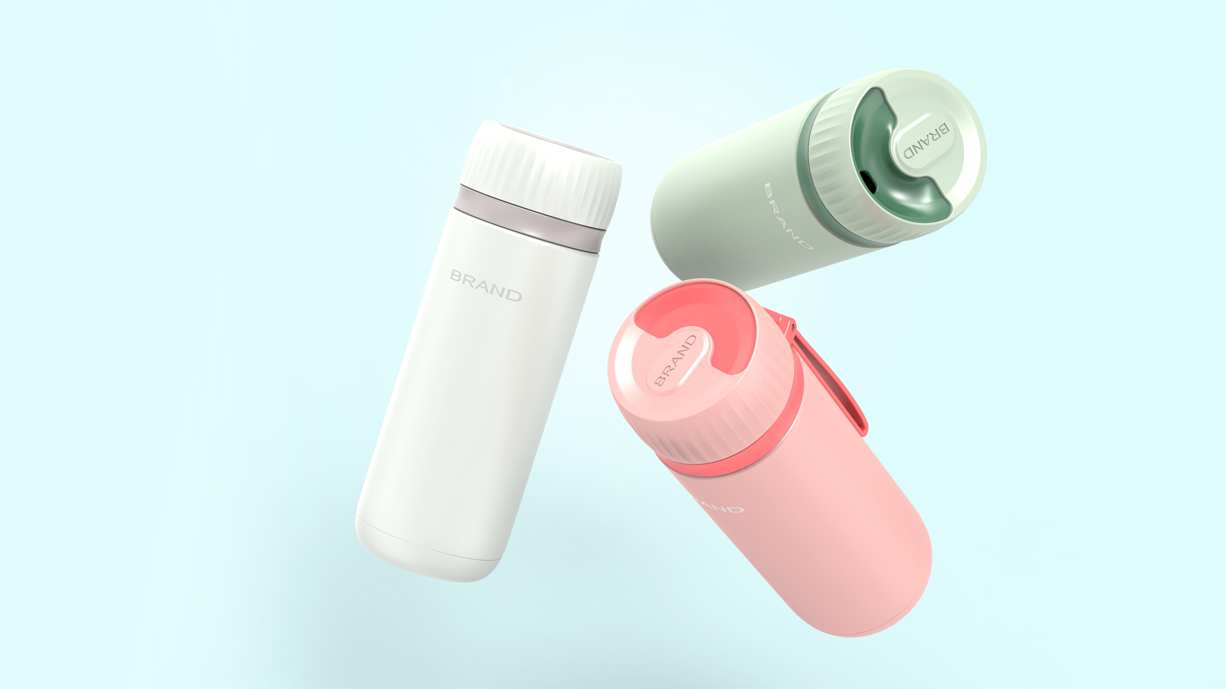 Portable Water Cup-Humpback Whale Industrial Design，