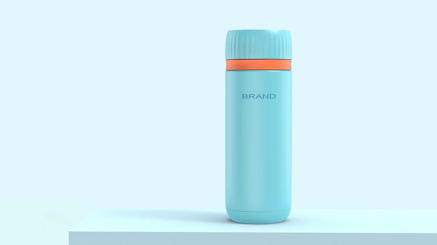 Portable Water Cup-Humpback Whale Industrial Design，