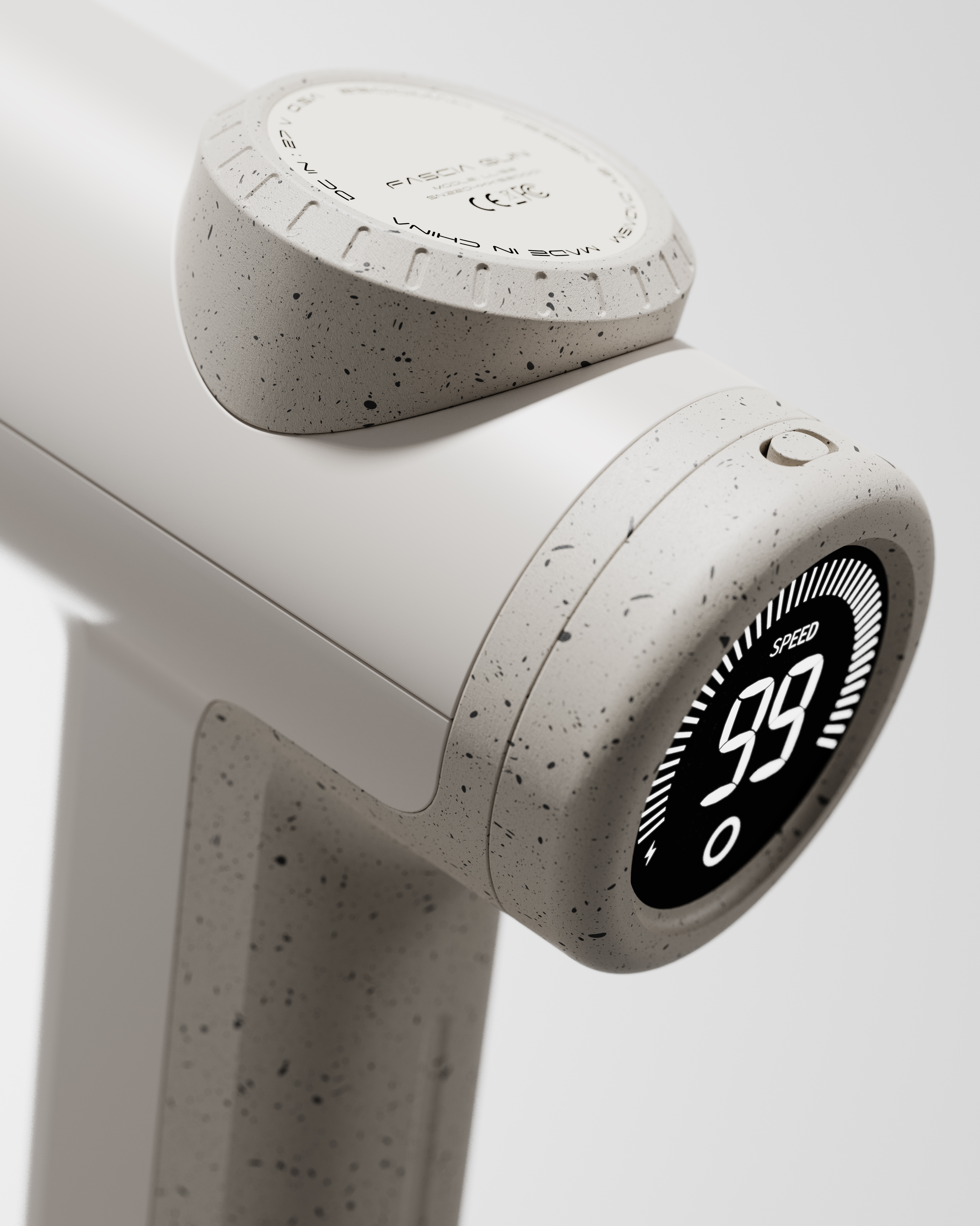 Appearance Design of Fascia Gun，Light and shadow scene，product design，Appearance design，Scene rendering，Handheld products，MASSAGRGUN，Massage gun，