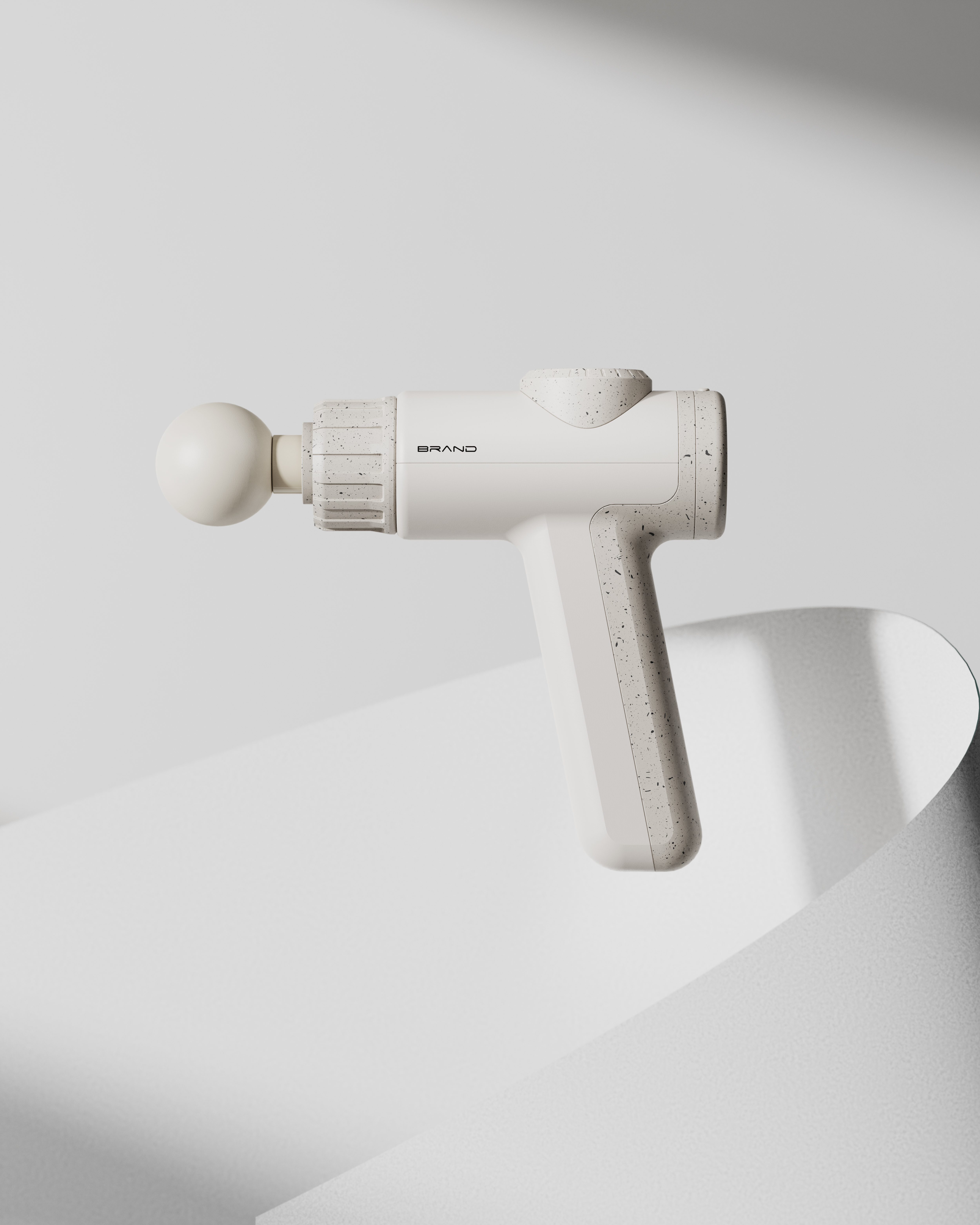 Appearance Design of Fascia Gun，Light and shadow scene，product design，Appearance design，Scene rendering，Handheld products，MASSAGRGUN，Massage gun，
