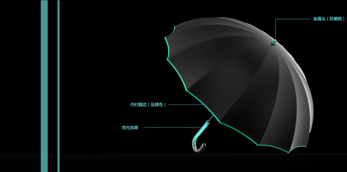 Appearance design，Structural design，industrial design，Share umbrellas，
