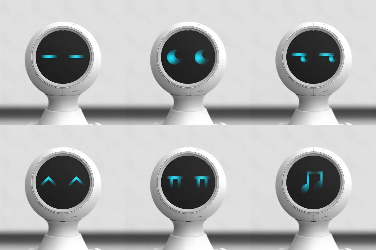 intelligence，Mobile phone support，robot，Appearance design，exquisite，